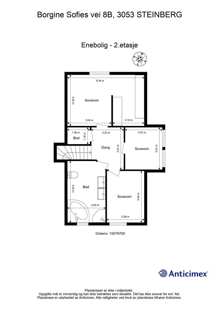 Plantegning - 2. etasje