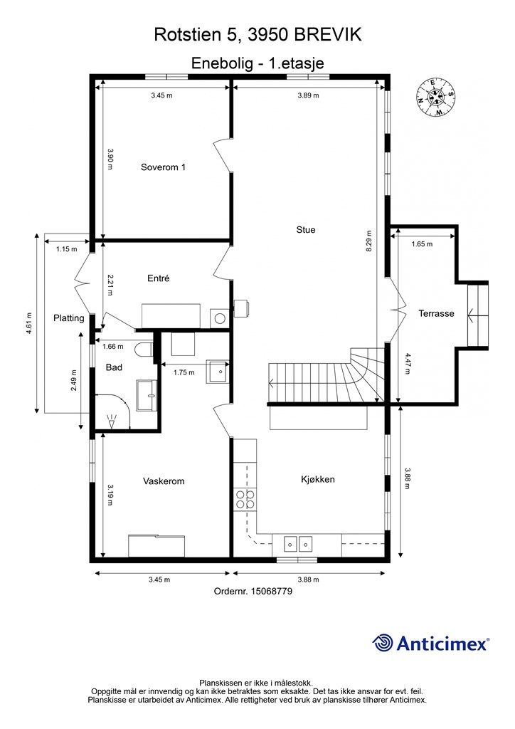 Plantegning - 1. etasje
