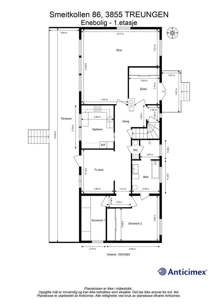 Plantegning 1. etasje.