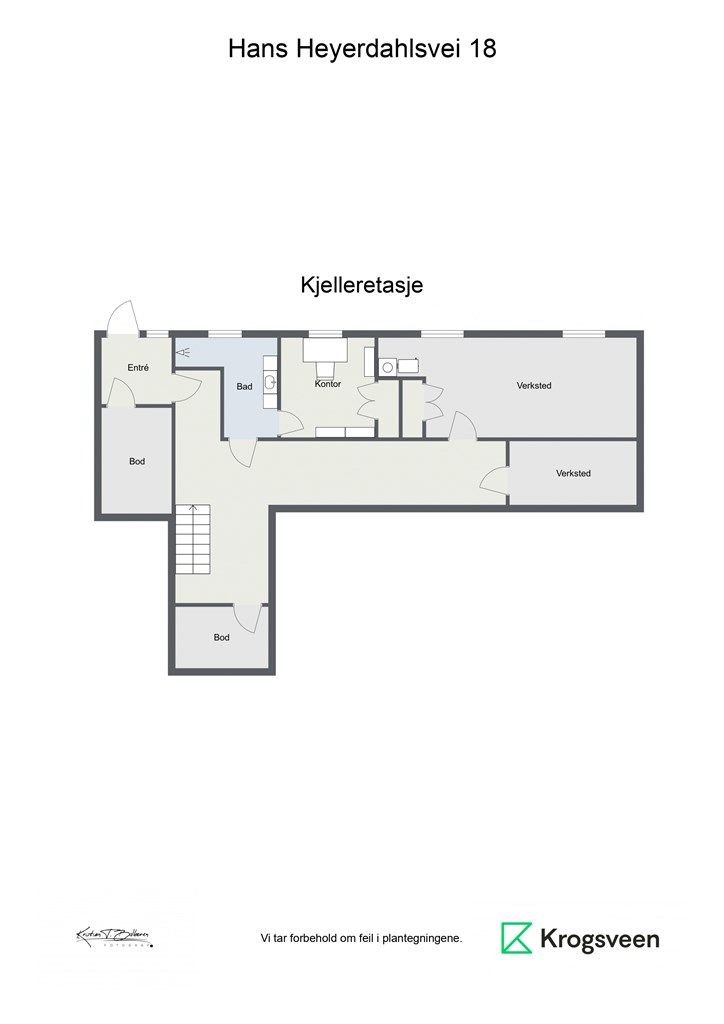 Hans Heyerdahlsvei 18 - Kjelleretasje