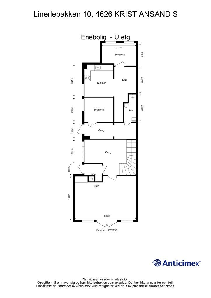 Plantegning U.etasje