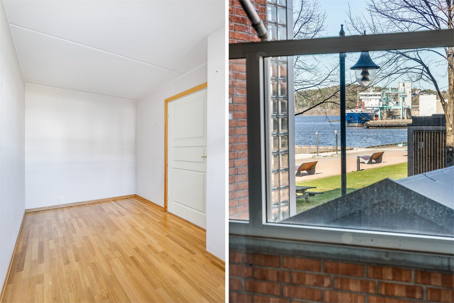 Soverommene har vindu i nordveggen og er dermed lite solutsatt.