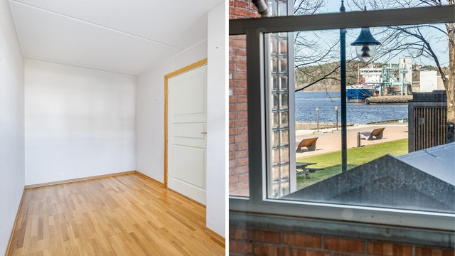 Soverommene har vindu i nordveggen og er dermed lite solutsatt.