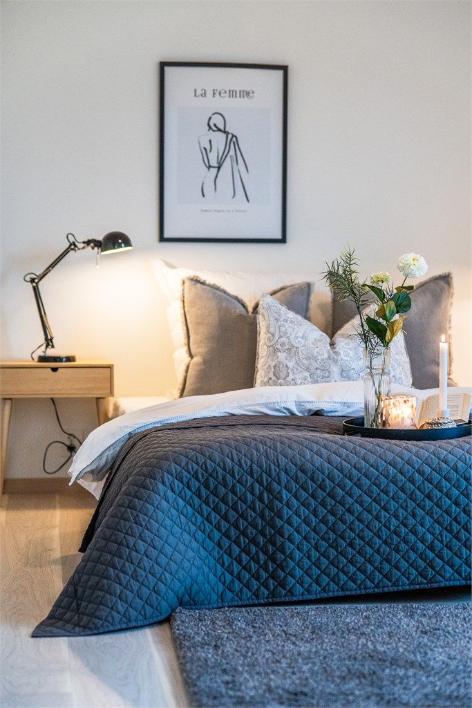 Et rolig og behagelig rom.