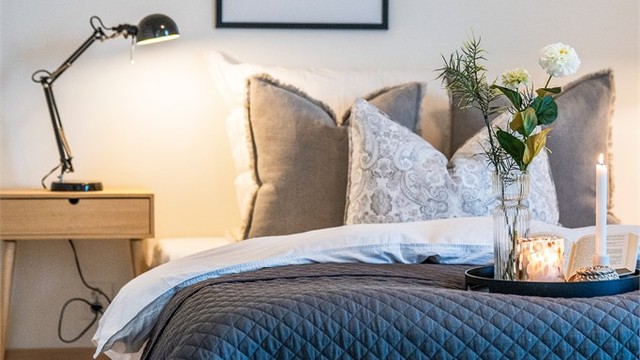 Et rolig og behagelig rom.