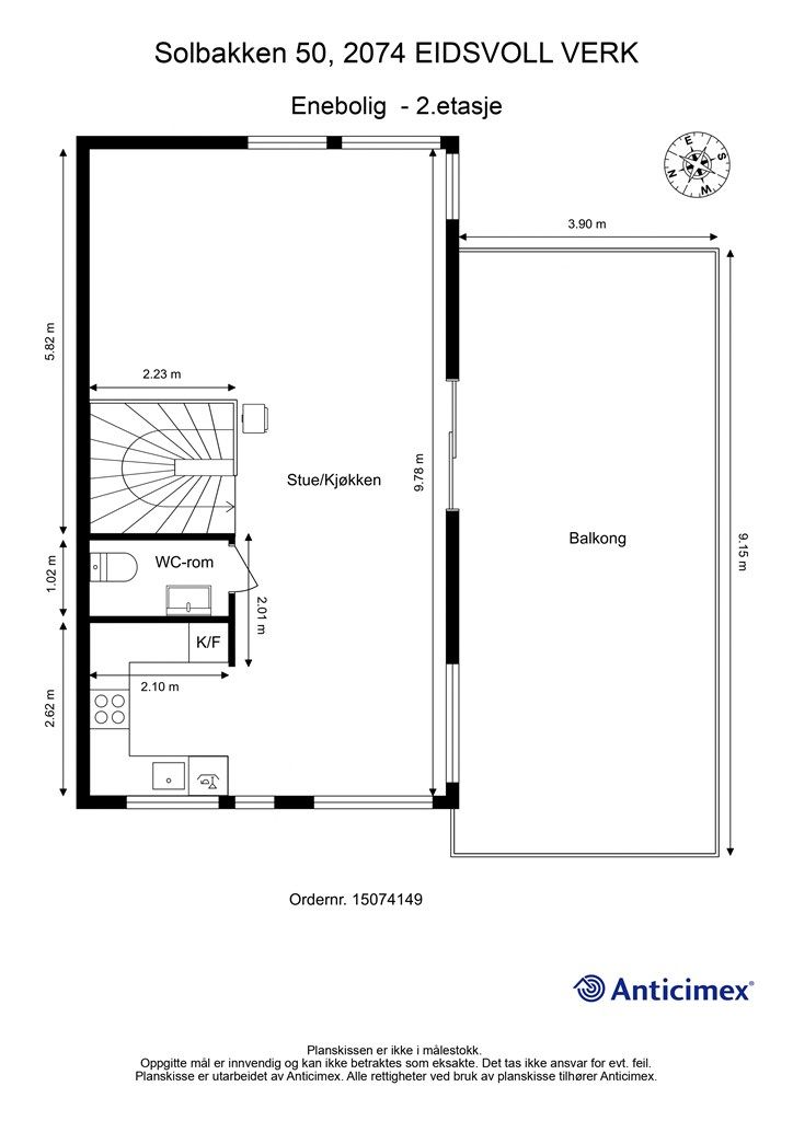 Plantegning 2.etasje