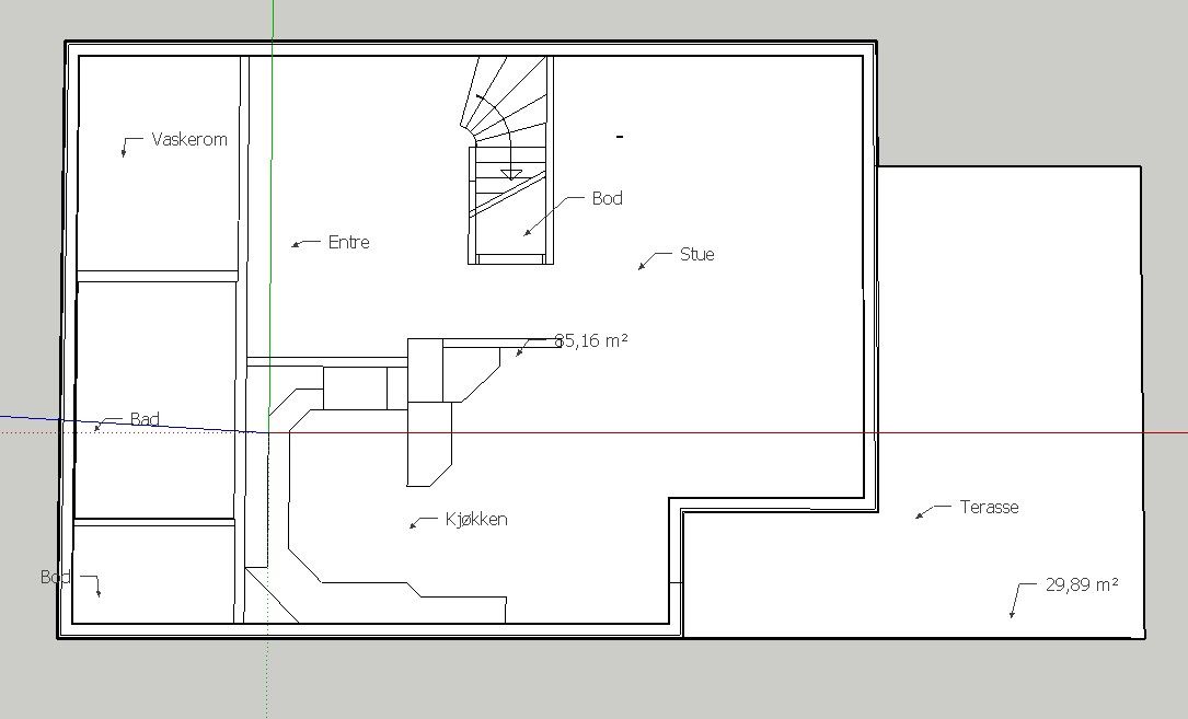 Plantegning 1. etasje.
