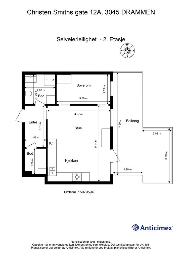 Plantegning - 2. etasje