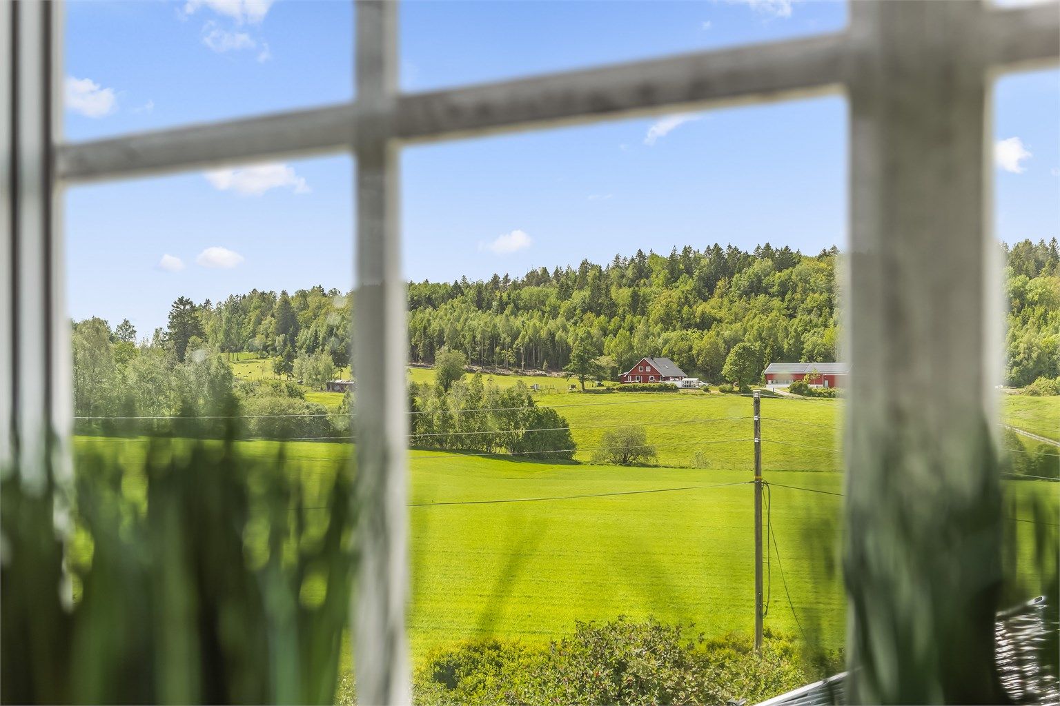 Koselig utsyn fra soverommet