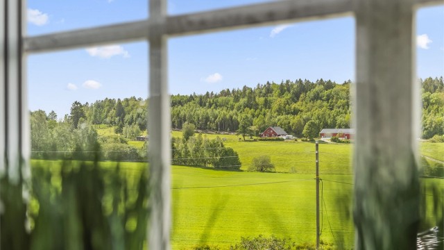 Koselig utsyn fra soverommet