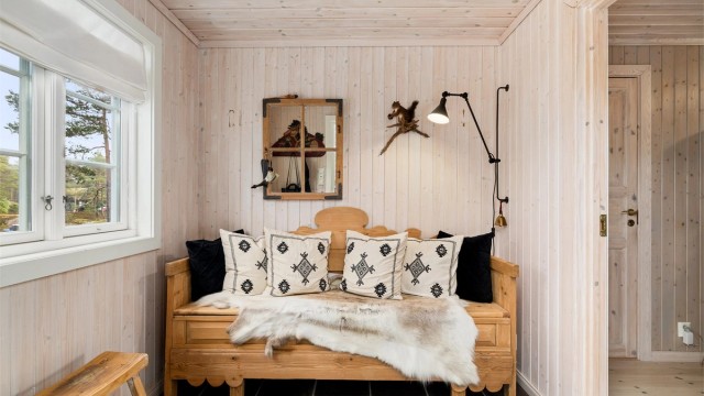 Skuvsengen i vindfanget passer perfekt.