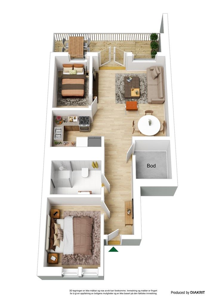 3D planskisse.