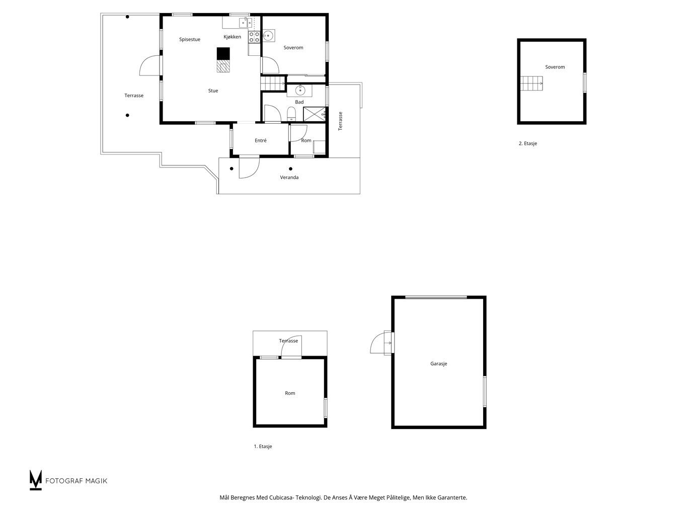 Plantegning av alle byggene