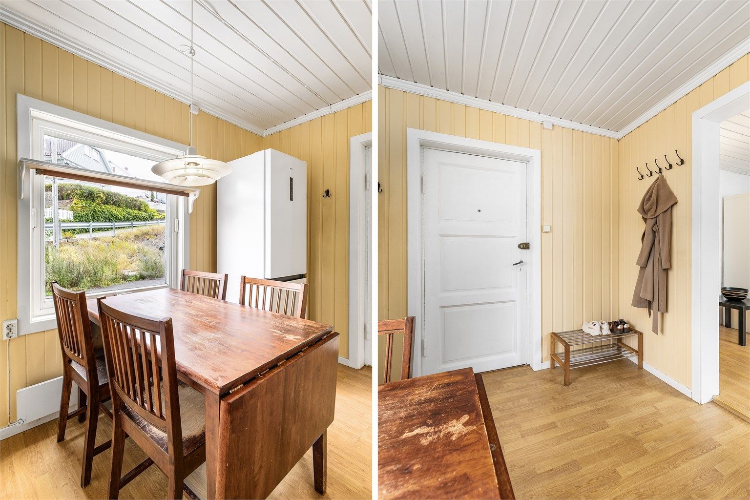 Kjøkkenet består også av en åpen entré.