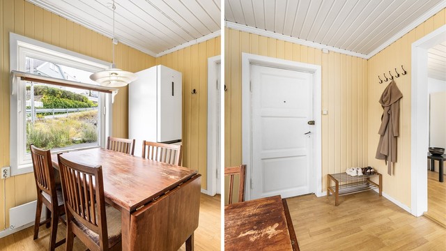 Kjøkkenet består også av en åpen entré.