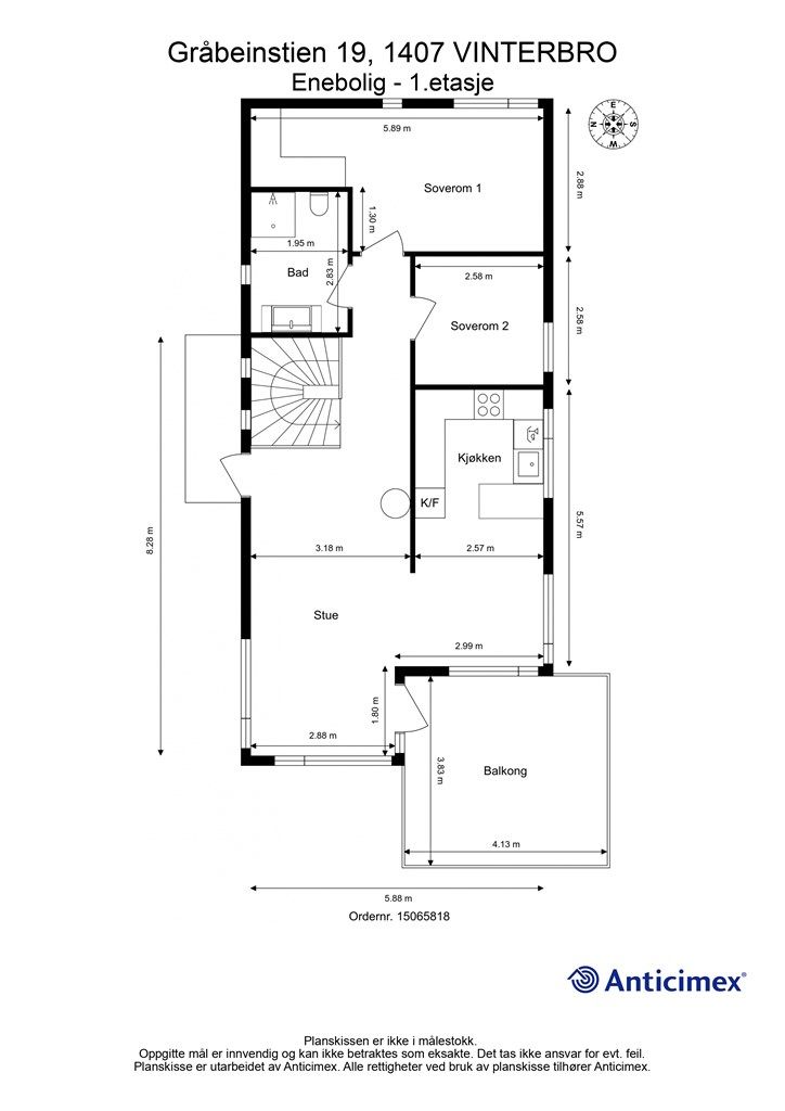 Plantegning - 1. etasje