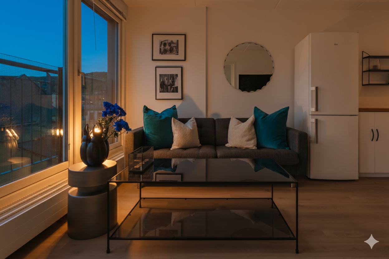 Digitalt redigert kveldsbilde