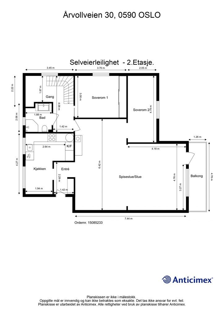 Plantegning 2.Etasje