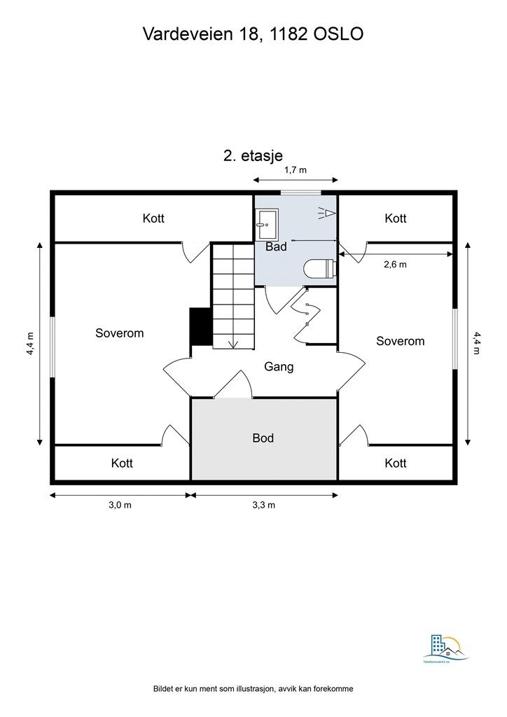 Plantegning 2. etasje.
