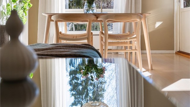 Hyggelig og usjenert utsyn uten direkte innsyn.