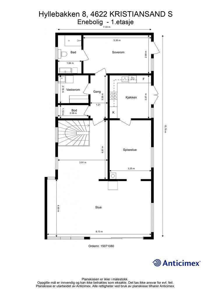 Plantegning- 1.etasje