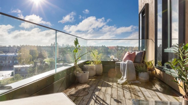 Lekker, moderne og ny (2022) leilighet i 5.etasje med to soverom | Balkong på 12 m2| Garasjeplass | God takhøyde