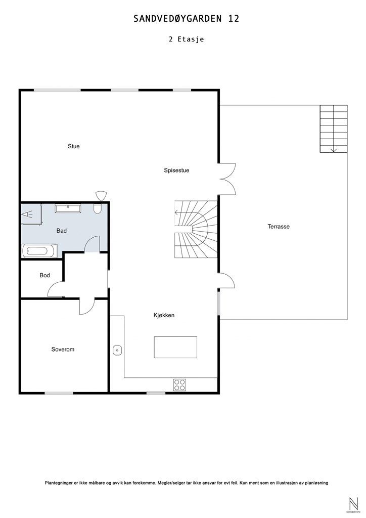 Plantegning 2 etasje