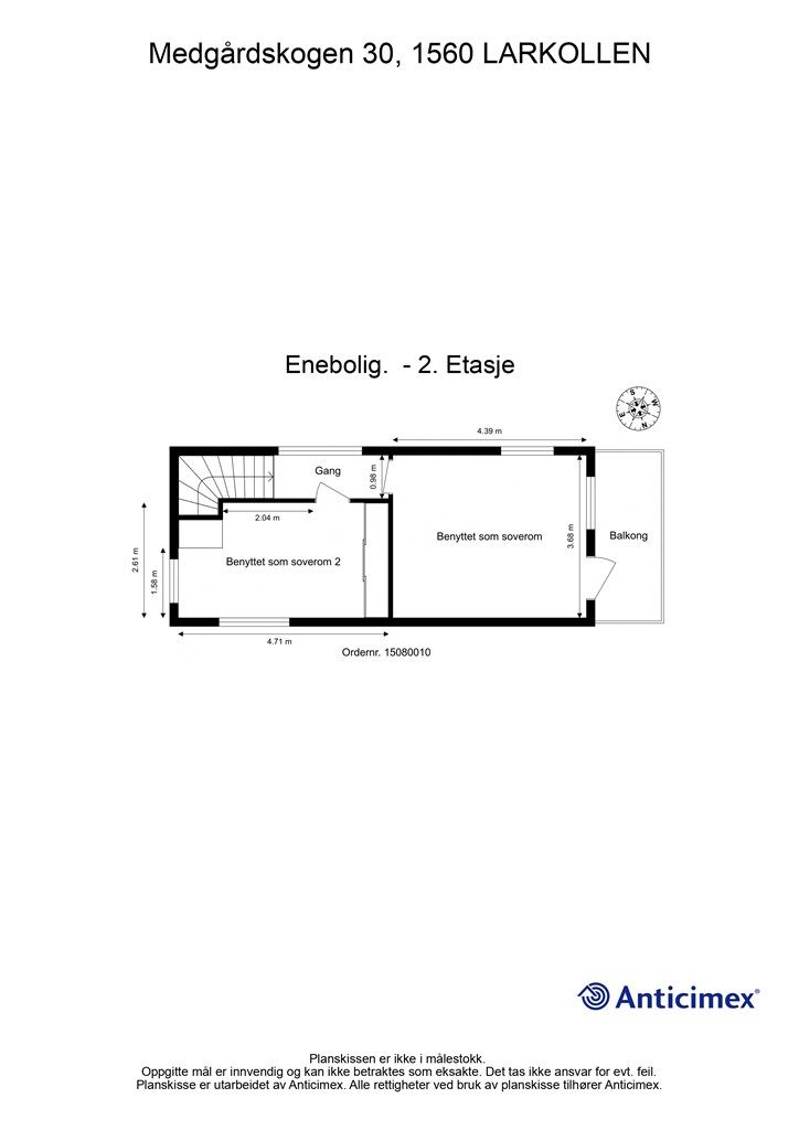 Veiledende skisse av andre etasje.