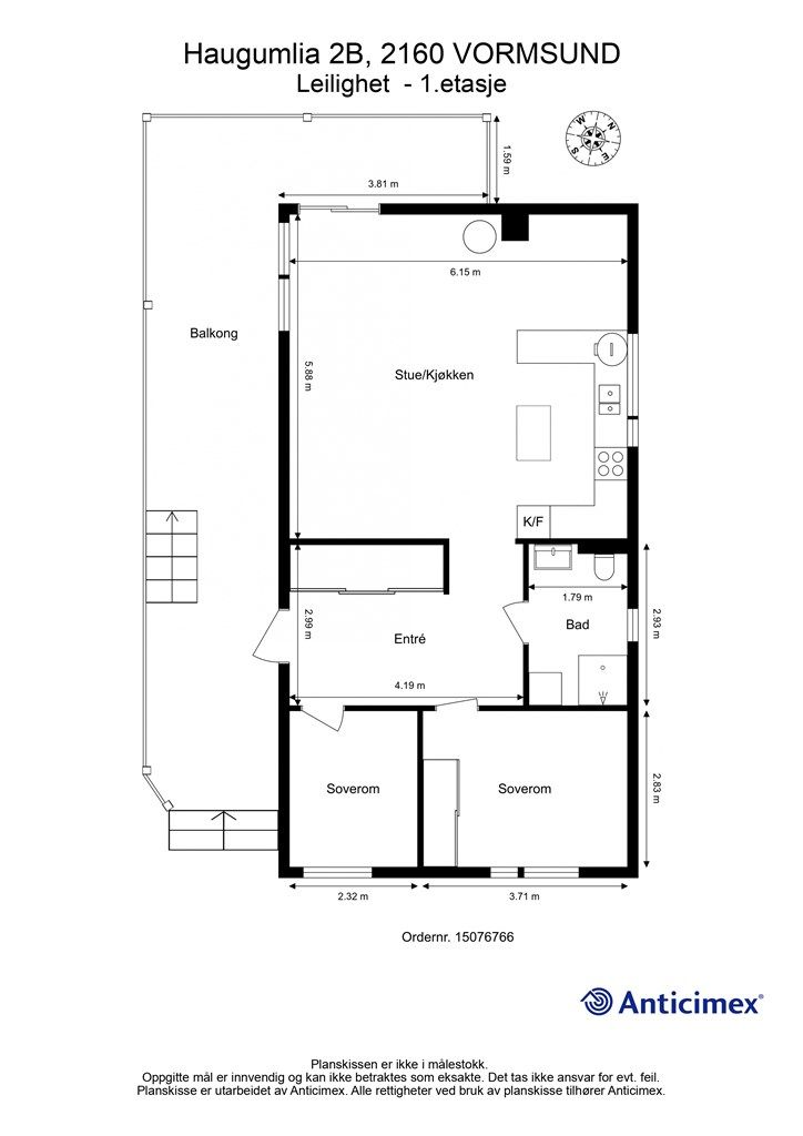 Plantegning - 1.etasje.