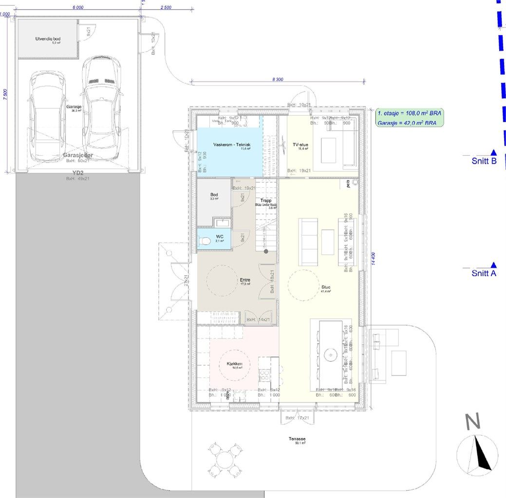 Plantegning - 1. etasje