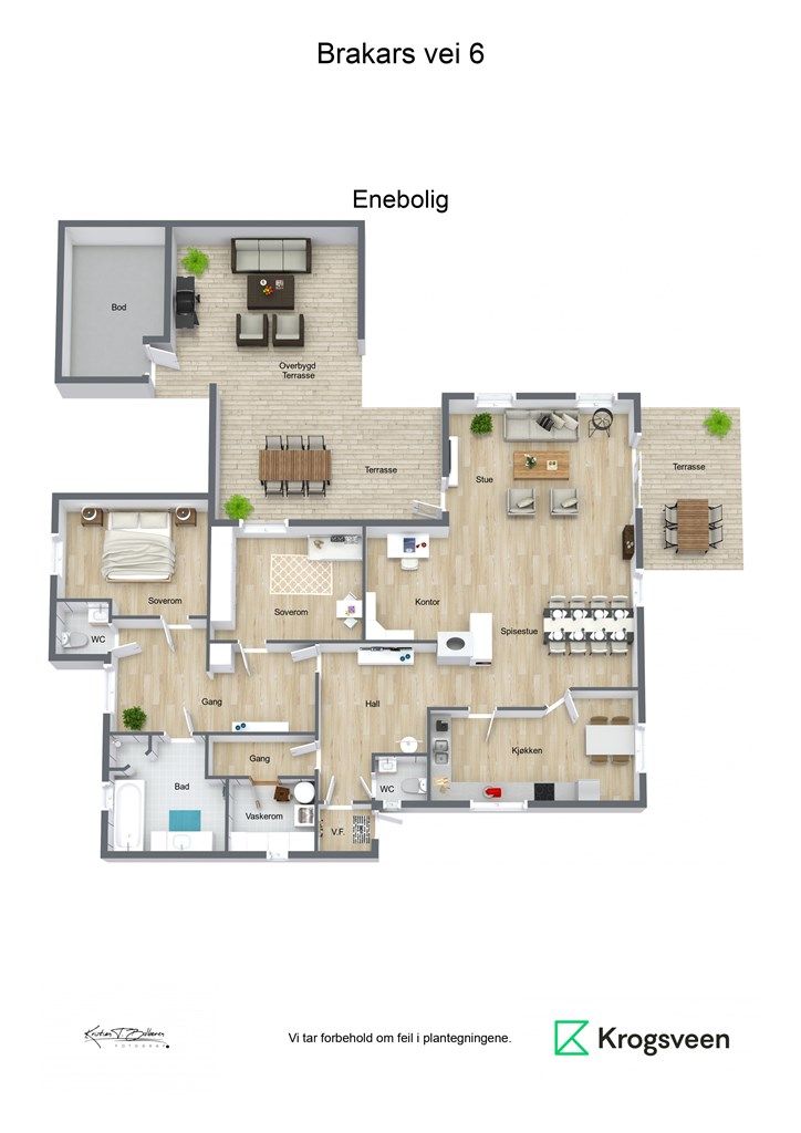 Planskisse (møblert)