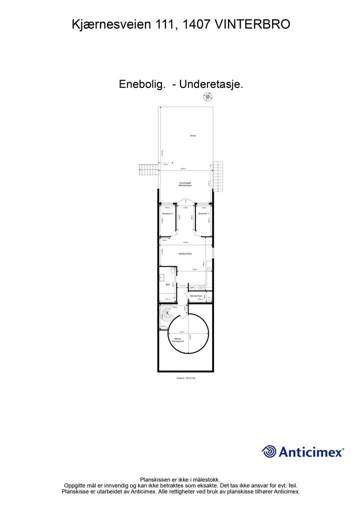 Plantegning - Underetasje