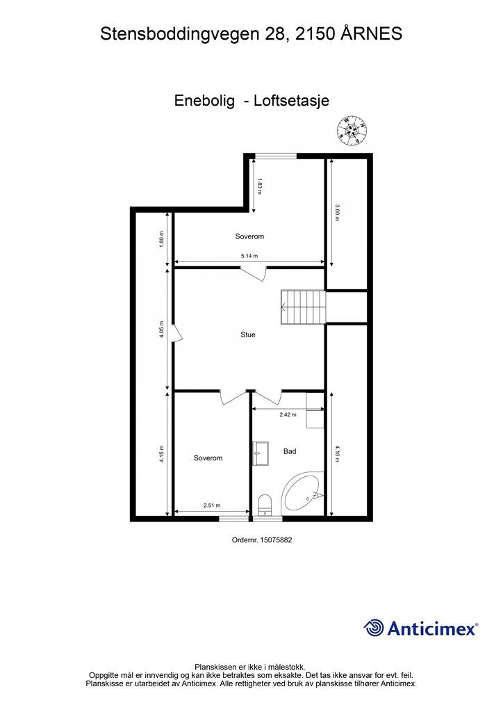 Plantegning - 2. etasje.