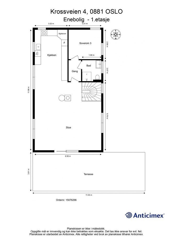 Plantegning 1. etasje
