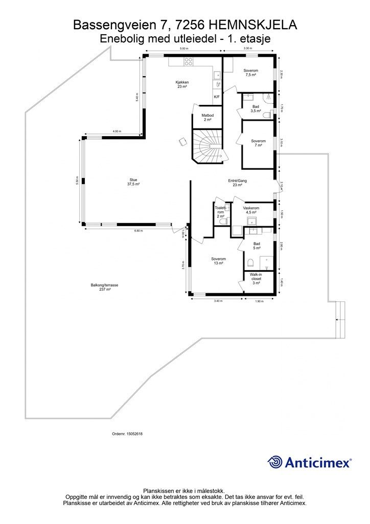 Planskisse første etasje