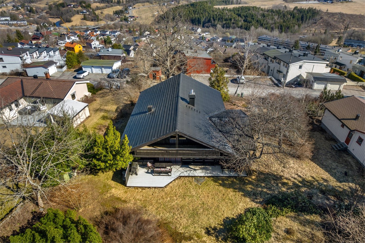 Eiendommen sett fra vest
