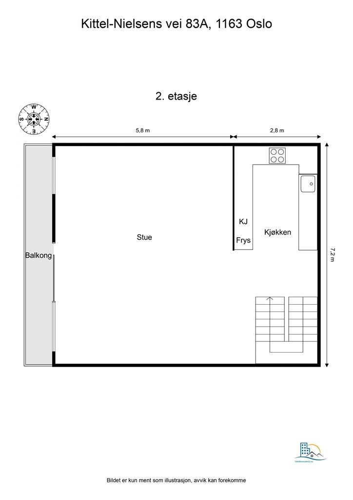 Plantegning 2. etasje. 