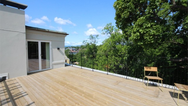 Fantastisk privat takterrasse på 30 kvm.