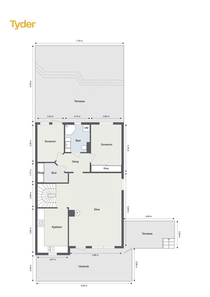Plantegning - 1. Etasje