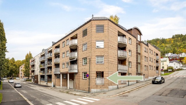 Leiligheten er beliggende midt i sentrum i et pendlervennlig område som har mye å tilby.
Foto: Stine Prøitz Jørgensen