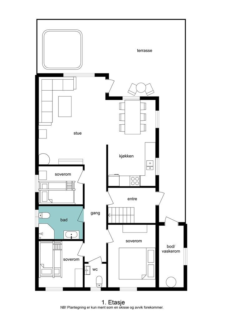 Planteging 1. etasje