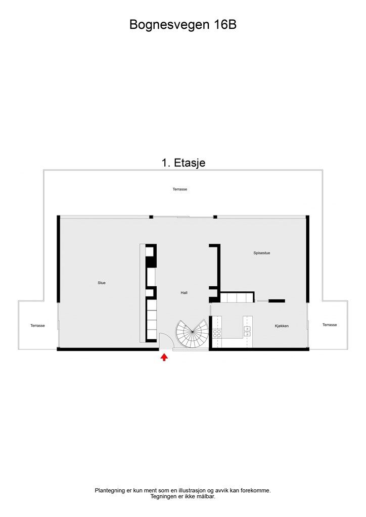 2 D plantegning 1. etasje