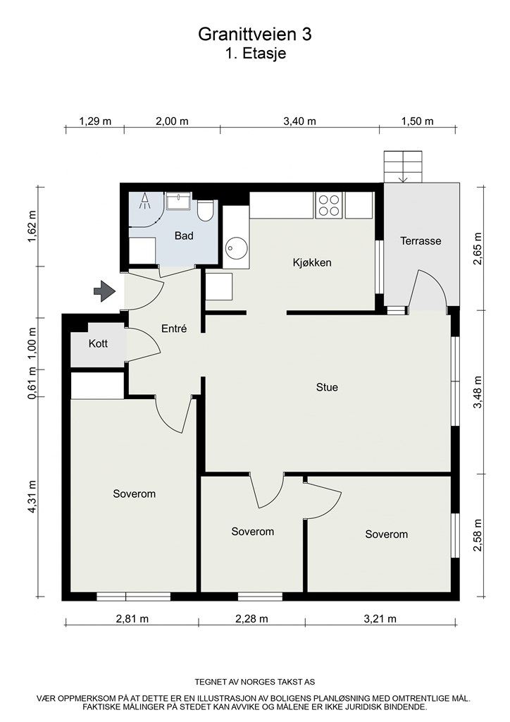 Floorplan letterhead - Granittveien 3 - 1. Etasje - 2D Floor Plan.jpg