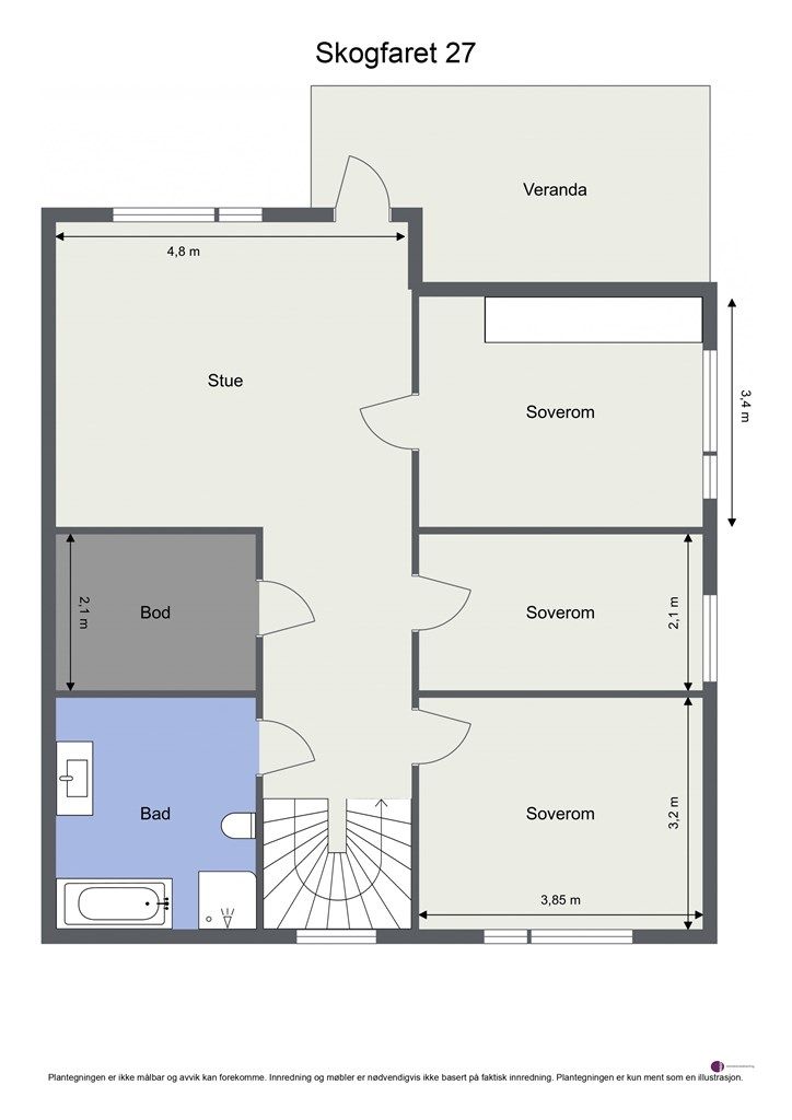 Plantegning - 2. etasje