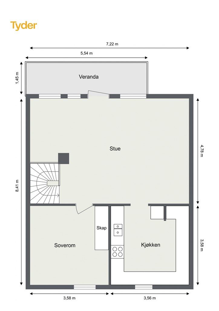 Plantegning 2. etasje.
