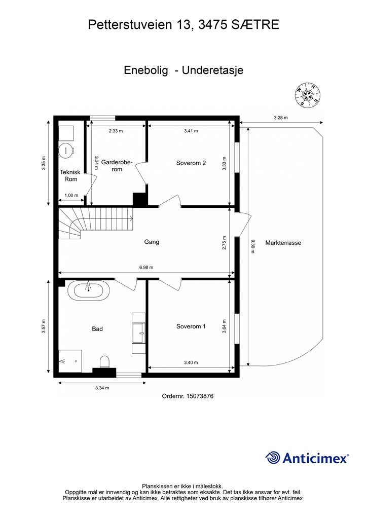 Plantegning - Underetasje
