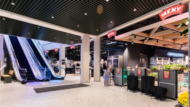 Dagligvarehandelen kan du blant annet gjøre på Meny.