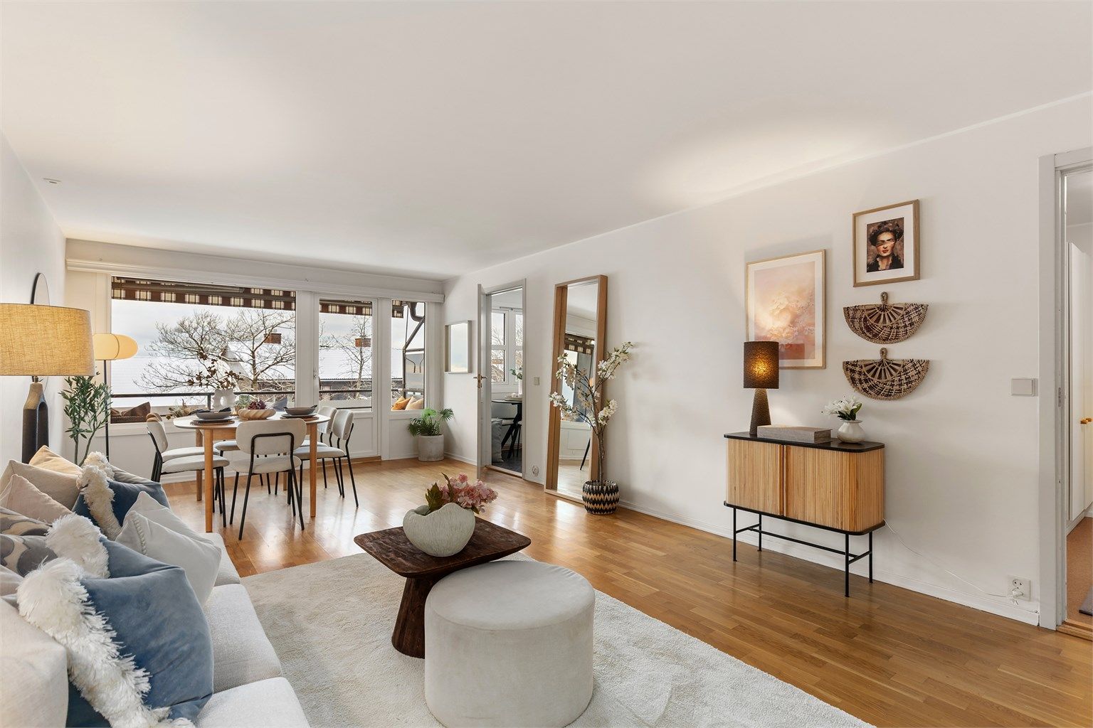 Leiligheten har god praktisk planløsning. Foto: Petter Tanum Larsen