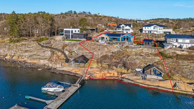 Omtrentlig omriss av tomten