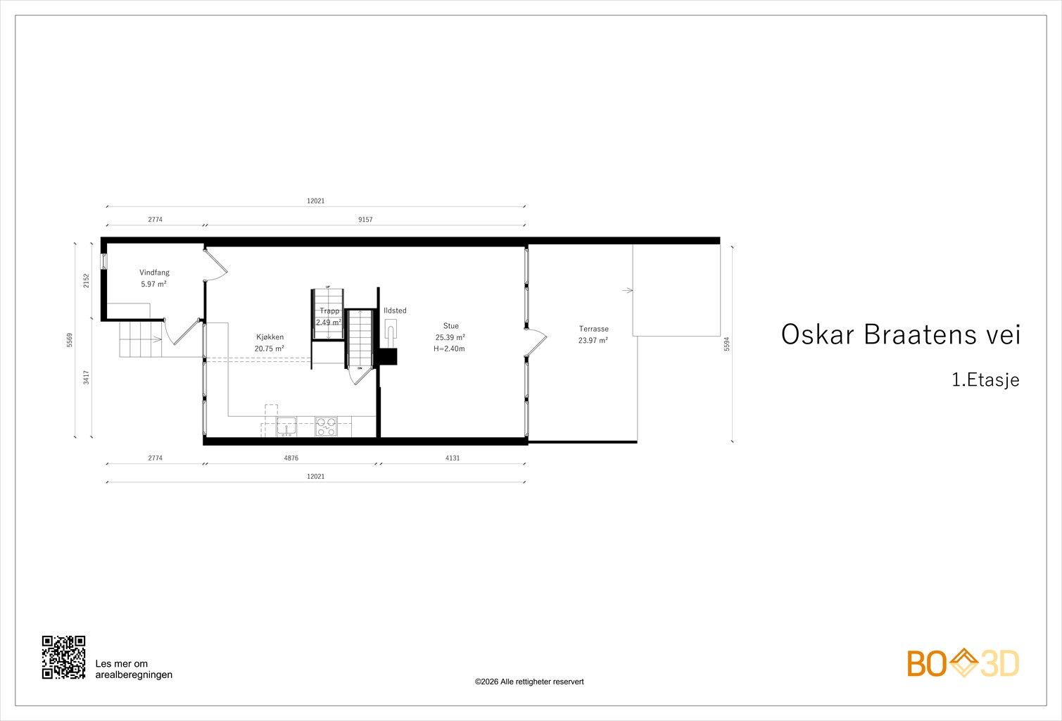 Vi starter med plantegning i 1.etasje slik at du får orientert deg i etasjen!